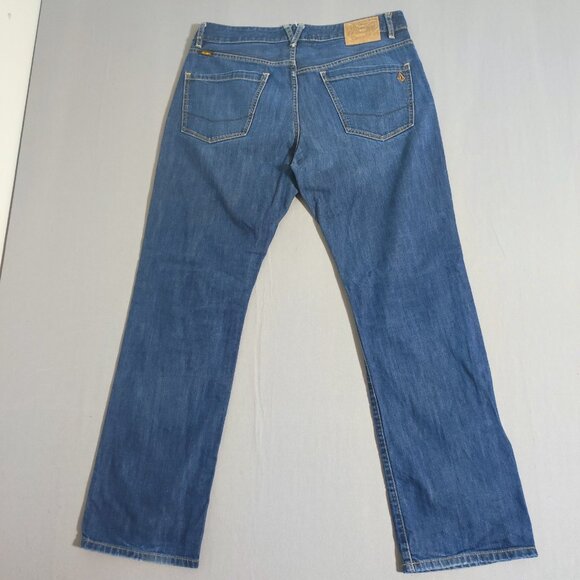 Volcom jeans men's size 34 ink blue Kinkade Classic fit straight leg jeans - Picture 3 of 16